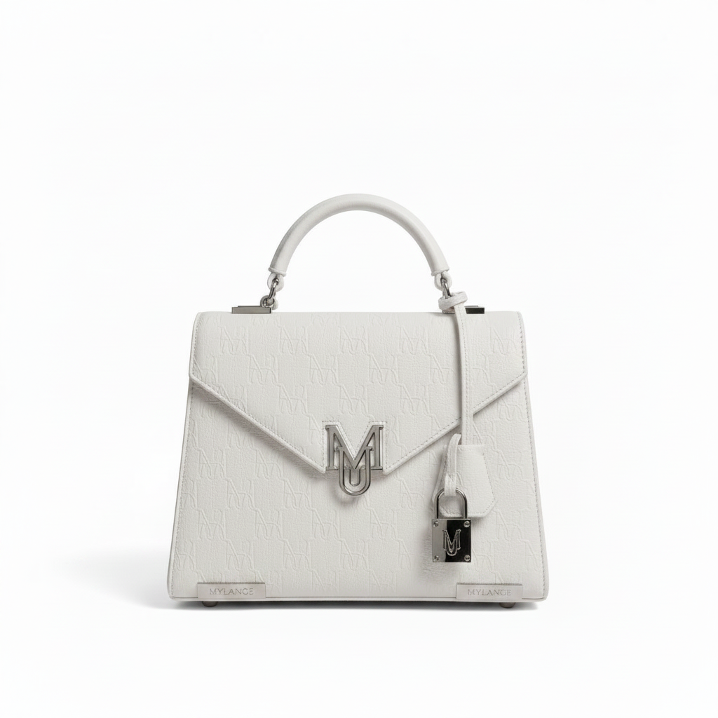 Classic Mu imprint handbag