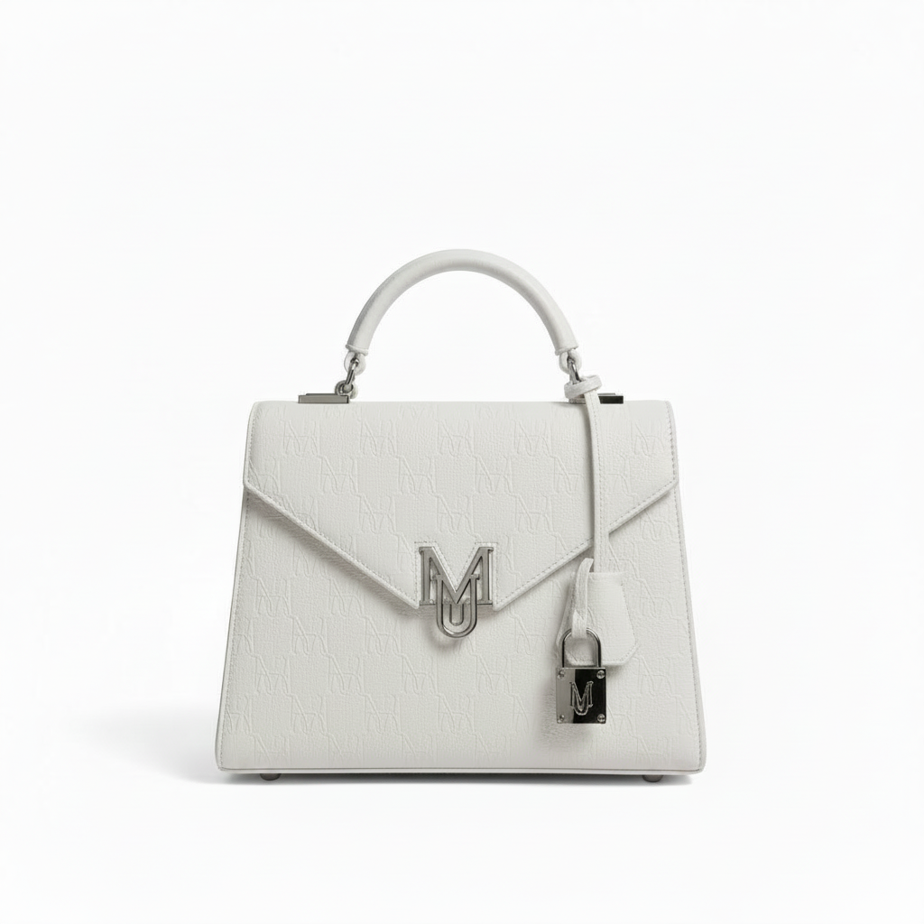 Classic Mu imprint handbag
