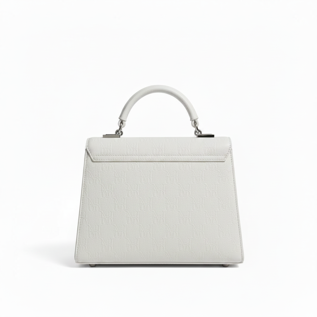Classic Mu imprint handbag